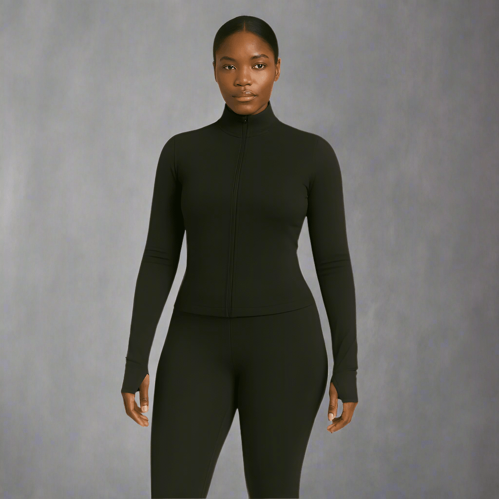 Look Alyfe Sculpt ContourFit 3-Piece Activewear Set - Zip Jacket, Sports Bra & Leggings