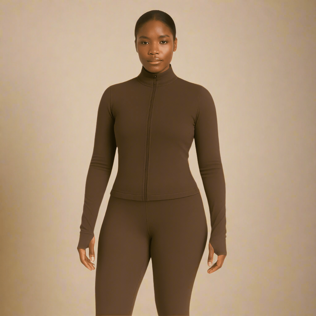 Look Alyfe Sculpt ContourFit 3-Piece Activewear Set - Zip Jacket, Sports Bra & Leggings