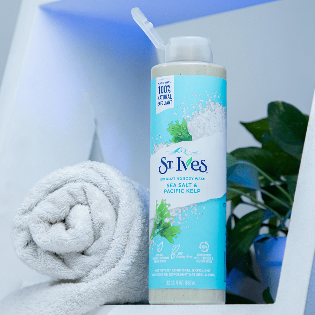 Look Alyfe St Ives Exfoliating Body Wash Sea Salt & Pacific Kelp - 650ml