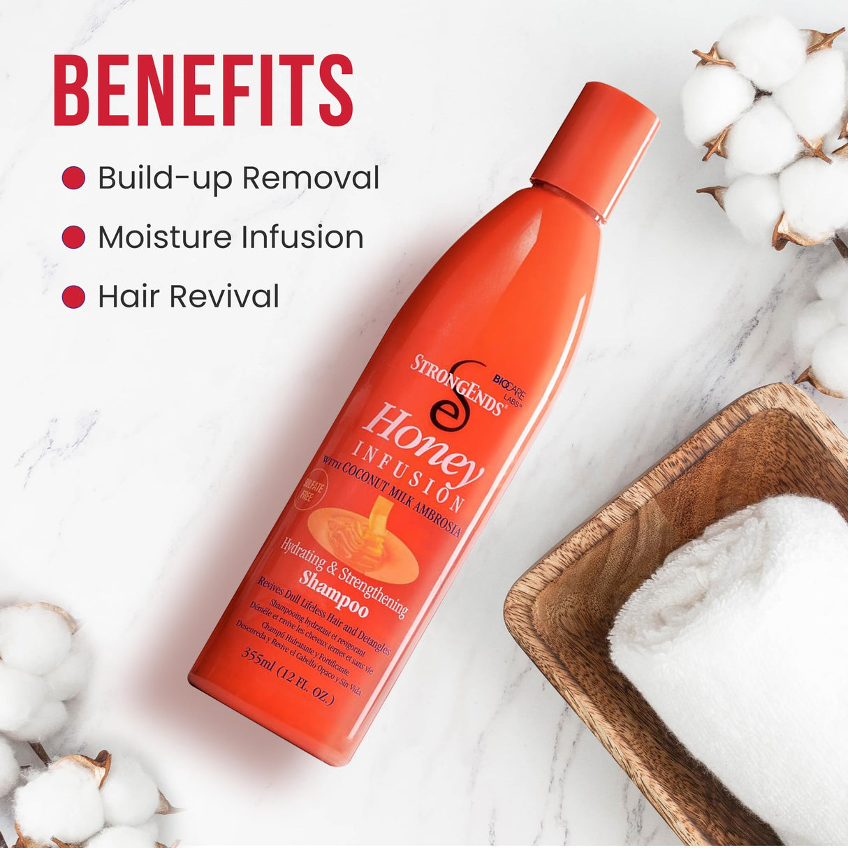 Look Alyfe Strong Ends Honey Infusion Hydrating & Strengthening Shampoo - 355ml