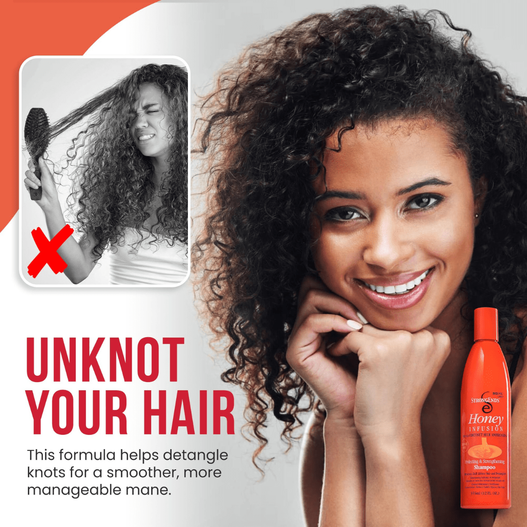 Look Alyfe Strong Ends Honey Infusion Hydrating & Strengthening Shampoo - 355ml