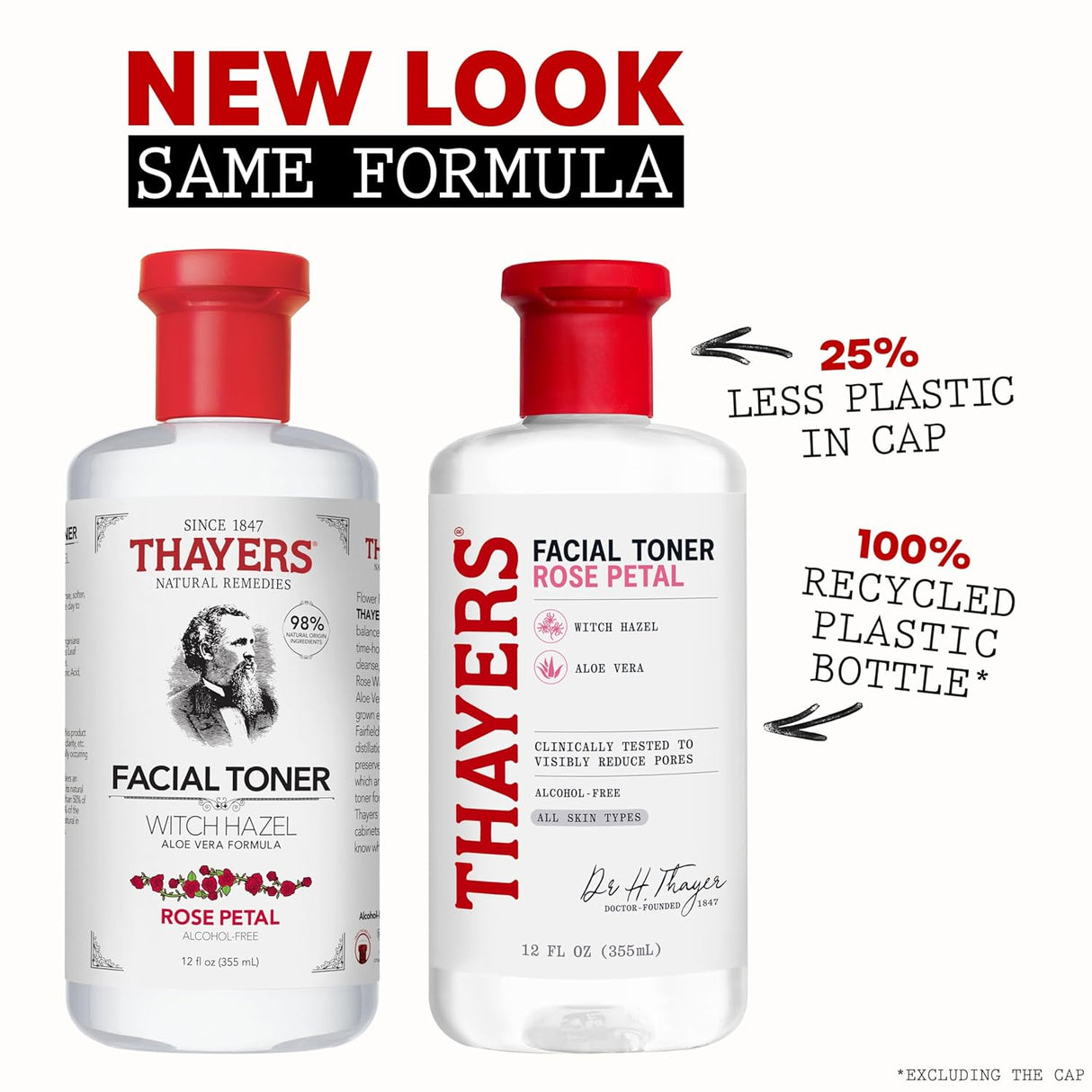 Look Alyfe Thayers Alcohol-Free Rose Petal Witch Hazel Facial Toner - 89ml / 355ml