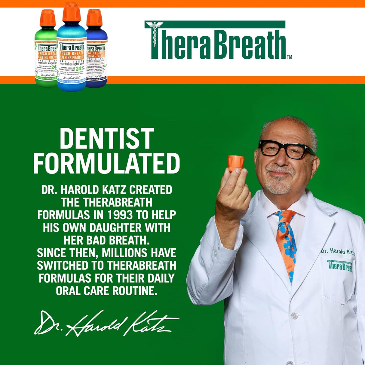 Look Alyfe Therabreath Sparkle Mint Healthy Smile oral Rinse - 473ml