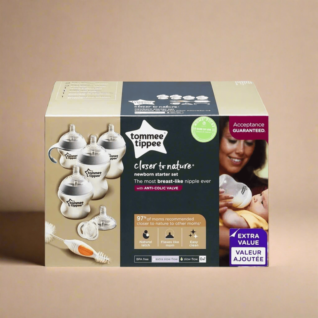 Look Alyfe Tommee Tippee Closer to Nature Newborn Baby Bottle Starter Set