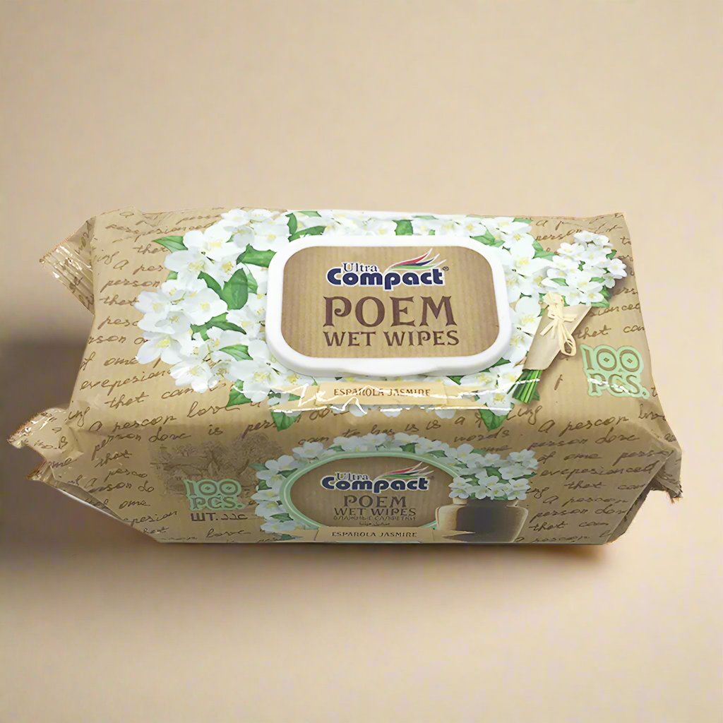 Look Alyfe Ultra Compact Poem Jasmine Wet Wipes - 100 Sheets
