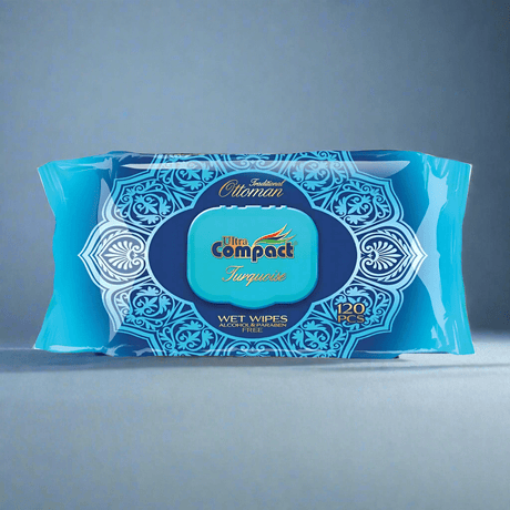 Look Alyfe Ultra Compact Traditional Ottoman Wet Wipes - 120 Sheets