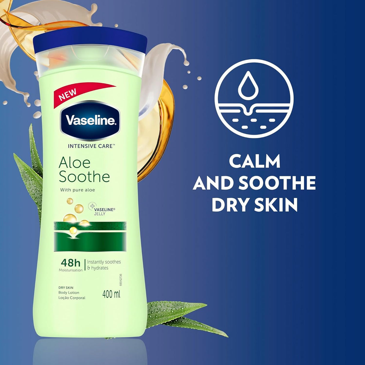 Look Alyfe Vaseline Intensive Care Aloe Soothe 48 Hour Moisturising Body Lotion - 400ml