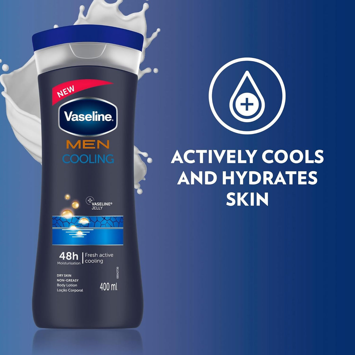 Look Alyfe Vaseline Intensive Care Men Cooling Moisturizing Body Lotion - 400ml