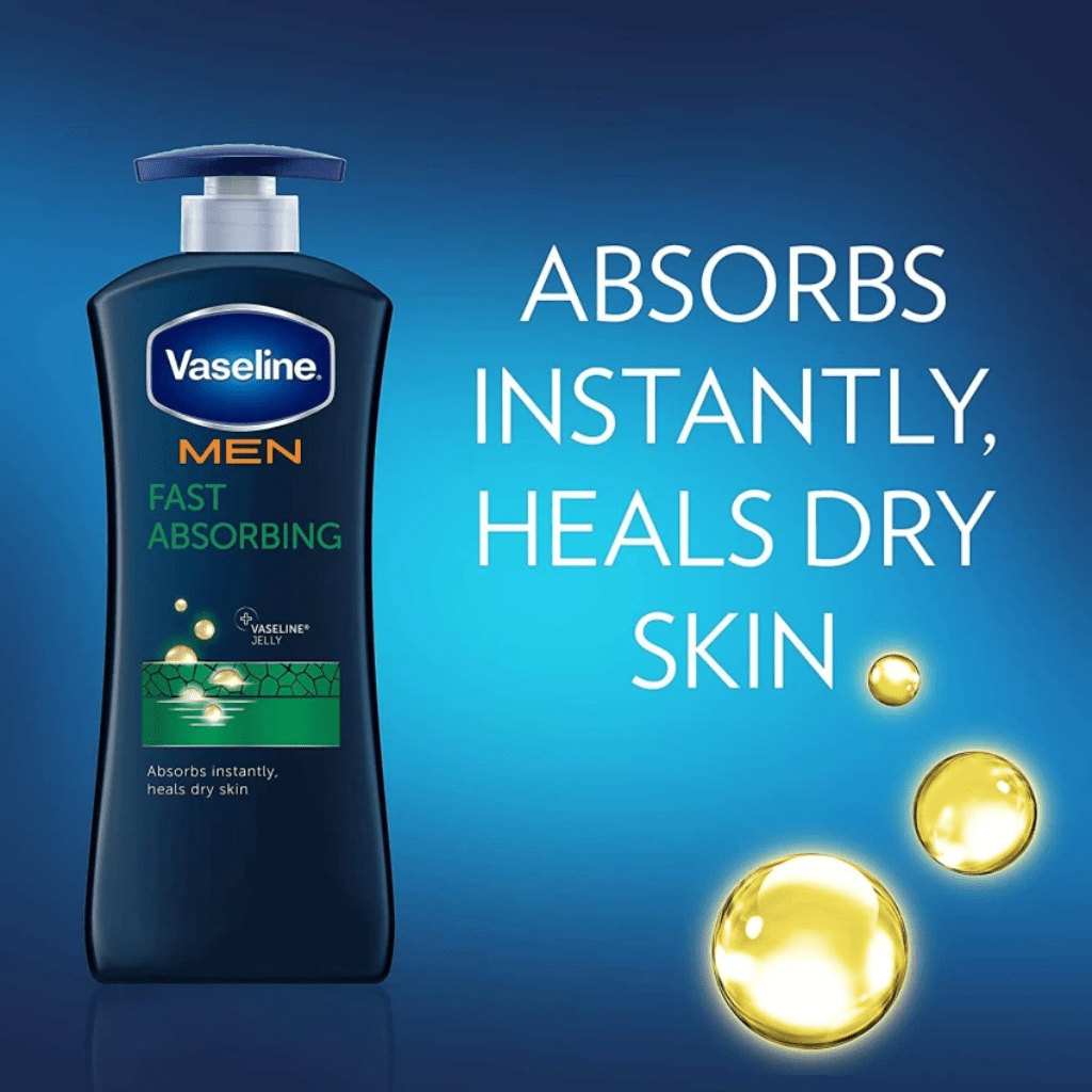 Look Alyfe Vaseline Men Fast Absorbing Body Lotion - 600ml