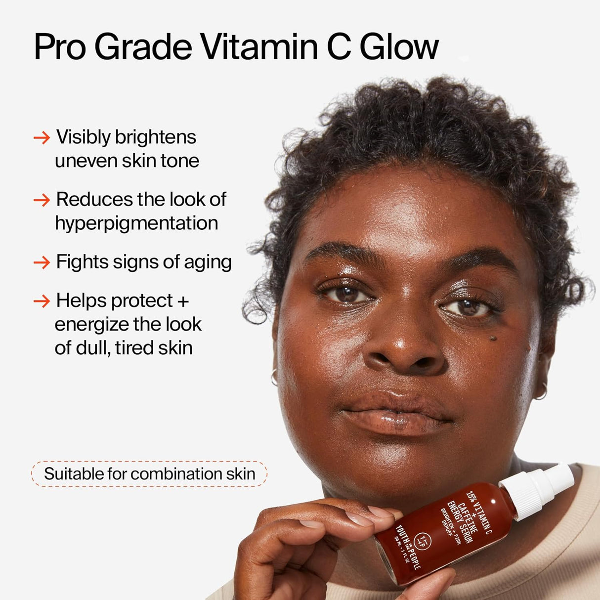 Look Alyfe Youth To The People 15% Vitamin C+ Caffeine Face Serum - 8ml