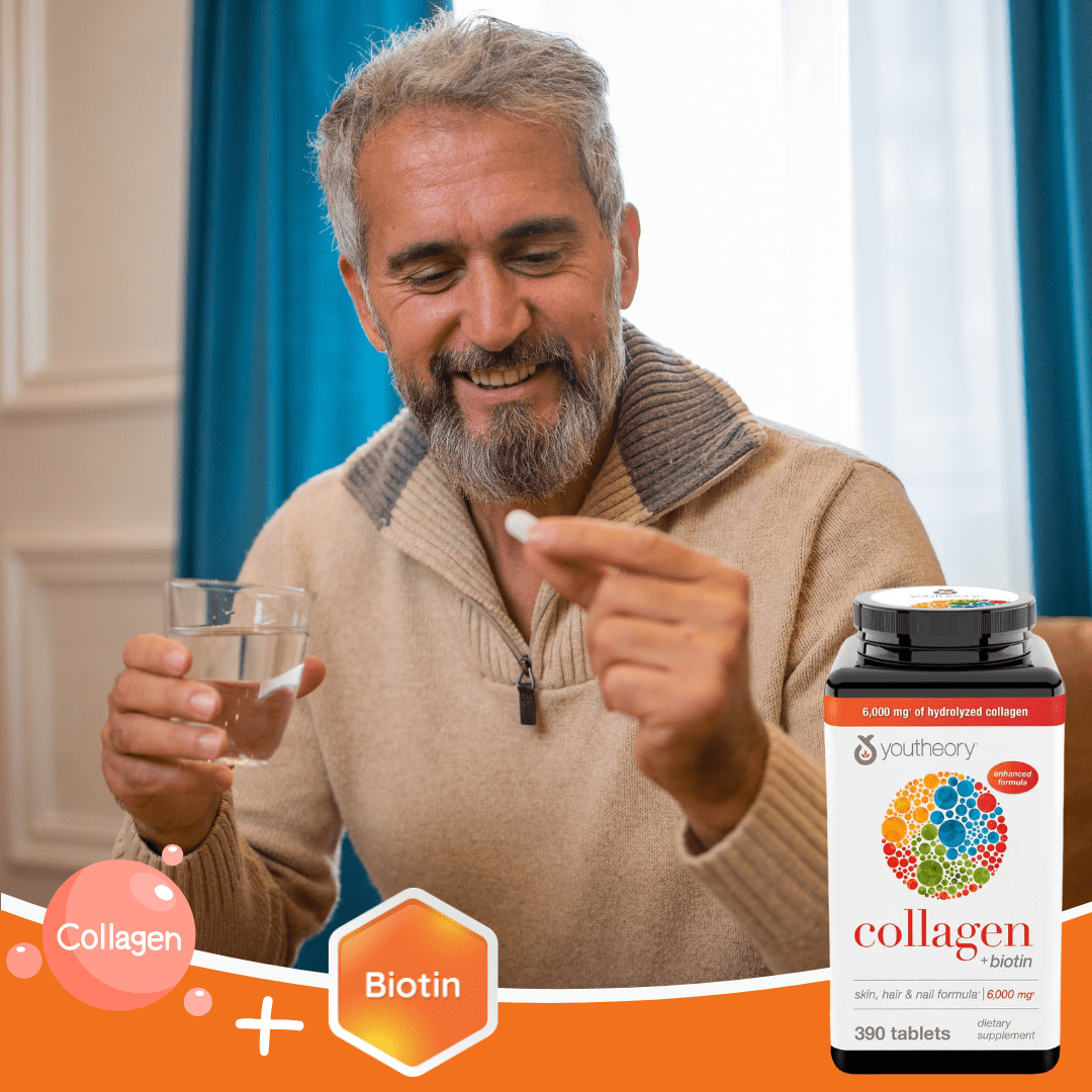 Look Alyfe Youtheory Advanced Collagen Plus Biotin Supplement - 6000mg