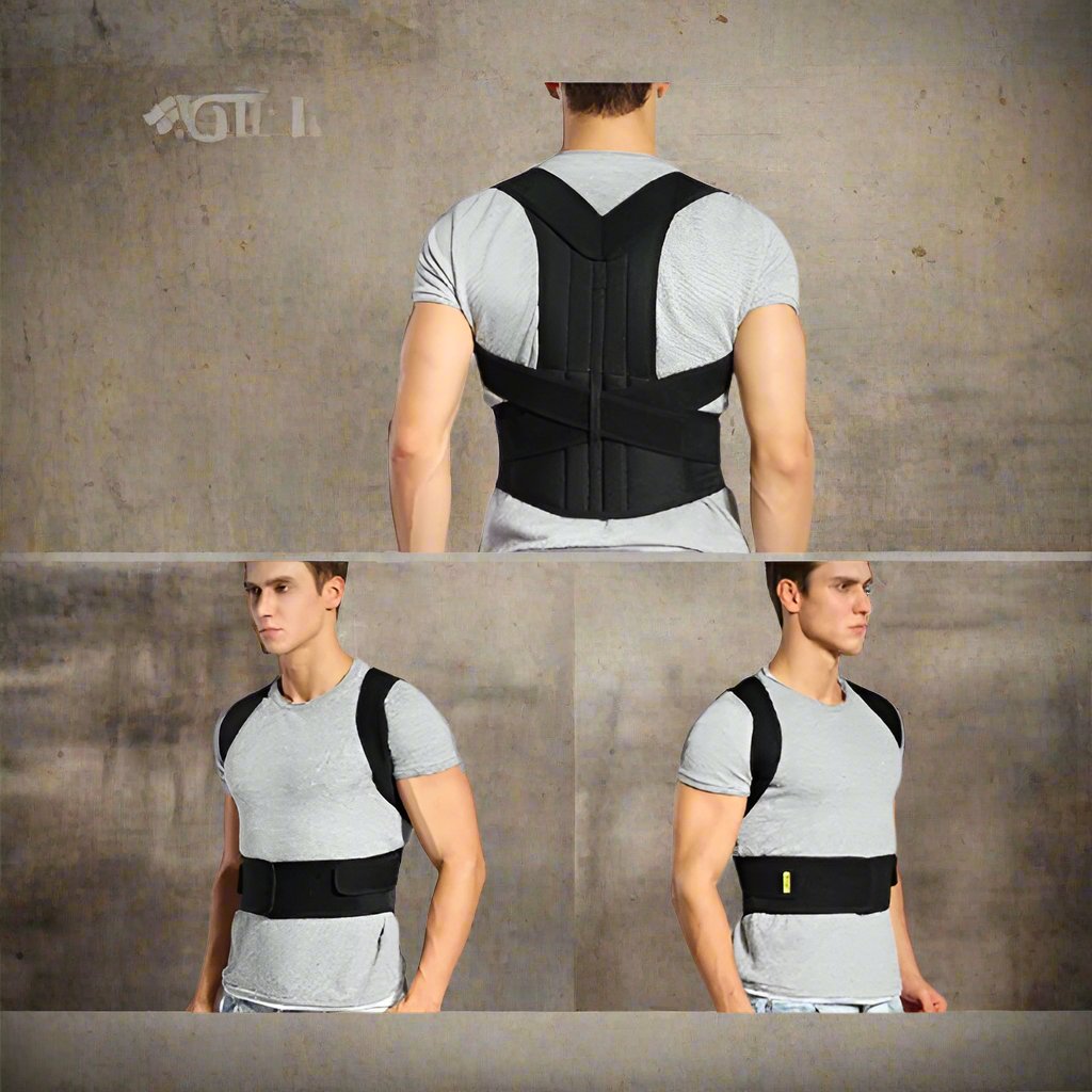 Look Alyfe Adjustable Back Pain Brace Posture Corrector Belt - NY-48