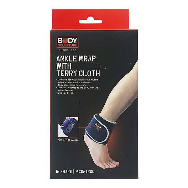 Look Alyfe Body Sculpture Ankle Wrap With Terry Cloth - SXBNS-120E-BZ