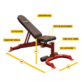 Look Alyfe Body Solid Leverage Gym Bench - GFID100