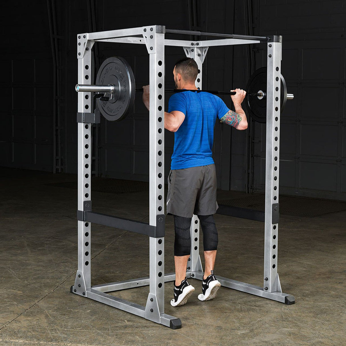 Look Alyfe Body Solid Pro 7 Foot Ceiling Power Rack - GPR378