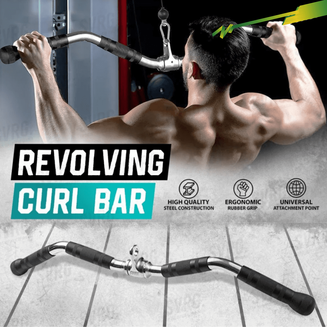 Look Alyfe Body Solid Pro-Grip Revolving Curl Bar - MB229RG