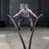 Look Alyfe Body Solid Tools Fitness Training Battle Ropes - BSTBR