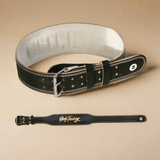 Look Alyfe Body Trading Weight Lifting Comfort Black Leather Belt - BE105