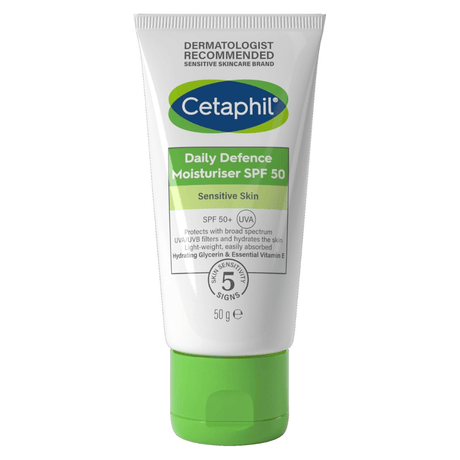 Look Alyfe Cetaphil Daily Defence Face Moisturizer with Sunscreen SPF 50+ - 50g