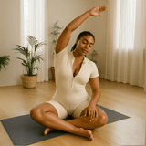 Look Alyfe ContourFlex Sculpt Seamless Half-Zip Short-Sleeve MiniFlex Romper
