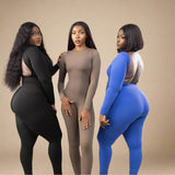 Look Alyfe ContourFlex Seamless Open-Back Jumpsuit – Long Sleeve Edition