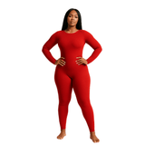 Look Alyfe ContourFlex Seamless Open-Back Jumpsuit – Long Sleeve Edition