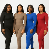 Look Alyfe ContourFlex Seamless Open-Back Jumpsuit – Long Sleeve Edition