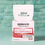 Look Alyfe DermaV10 Innovation Anti-Ageing Day & Night Cream with Retinol - 50ml