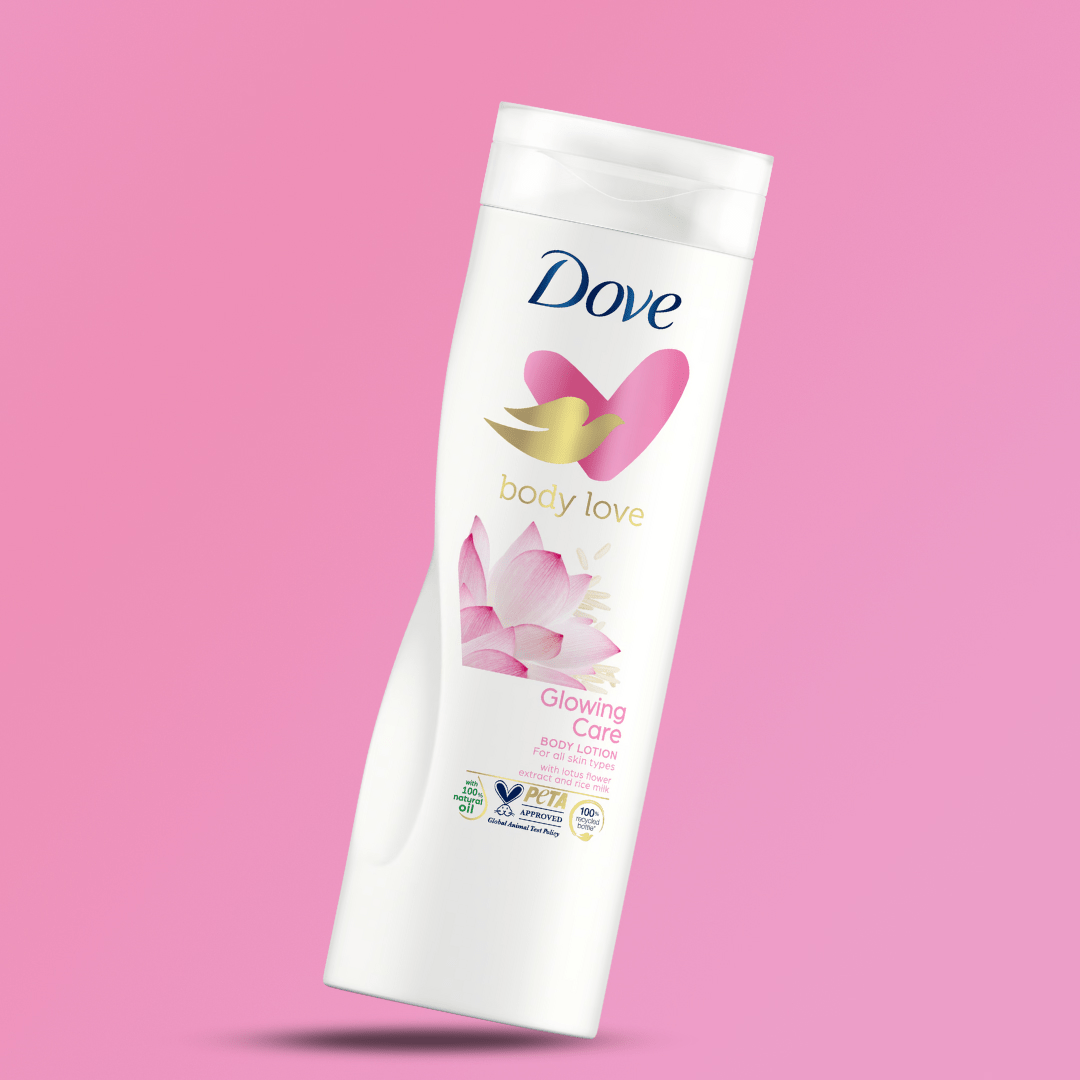 Look Alyfe Dove Body Love Glowing Care Body Lotion With Lotus Flower And Rice Milk Extracts - 400ml