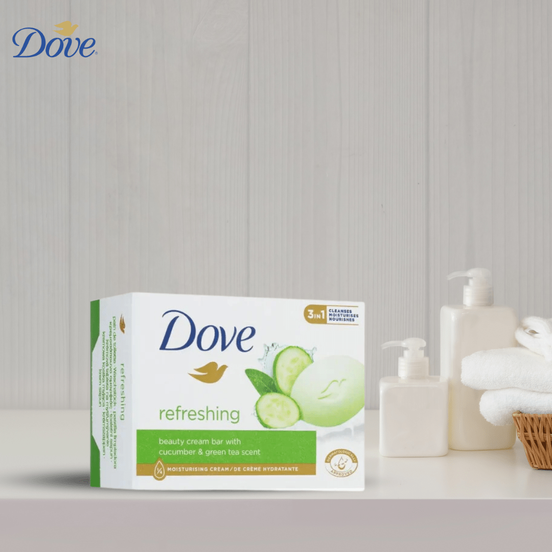 Look Alyfe Dove Refreshing Beauty Cream Bar Soap With Cucumber And Green Tea Scent - 90g