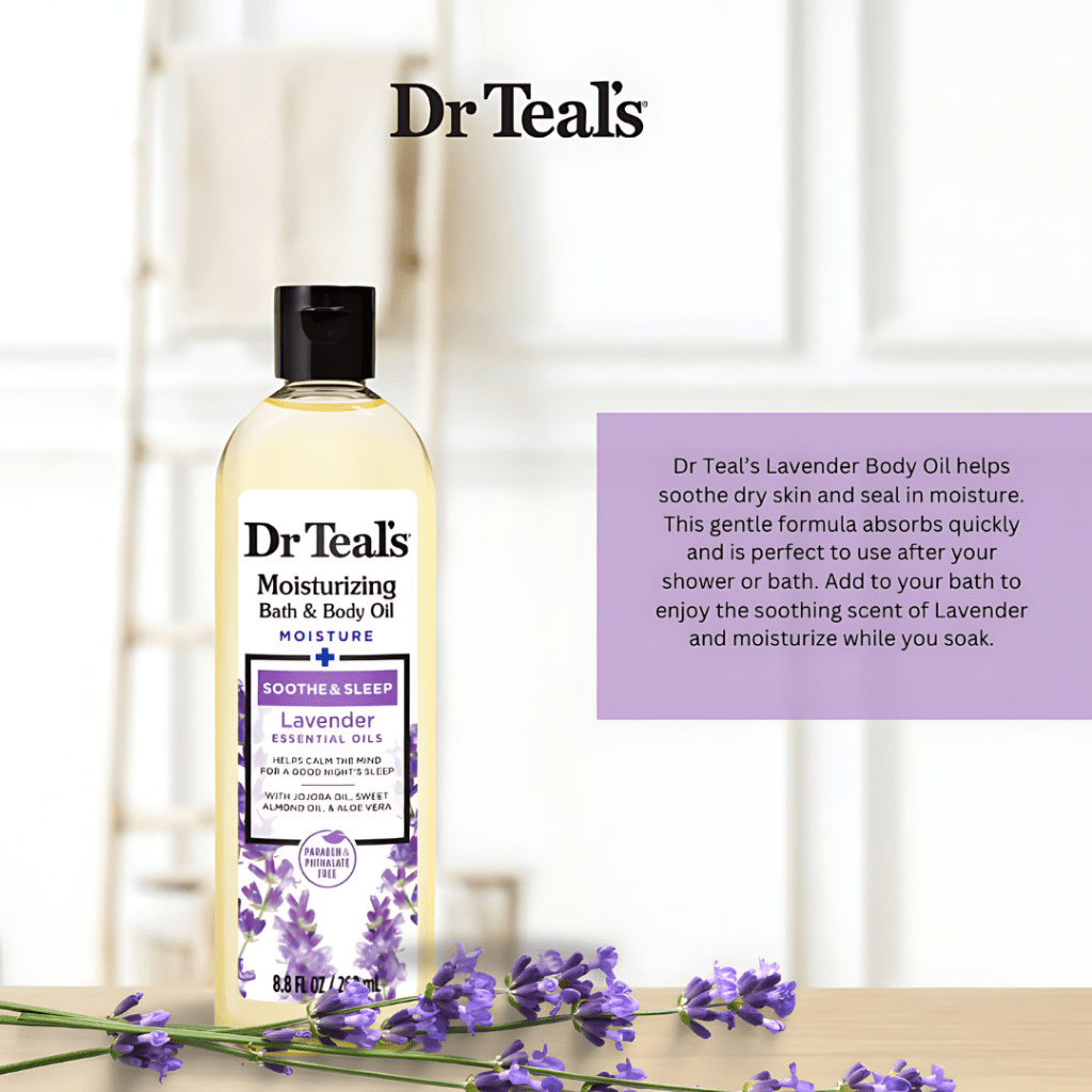 Look Alyfe Dr Teal's Soothe and Sleep Lavender Bath and Body Oil - 260ml