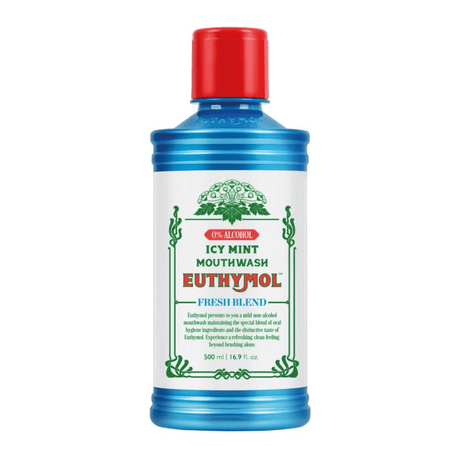 Look Alyfe Euthymol Alcohol-Free Icy Mint Mouthwash - 500ml