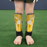 Look Alyfe Football Shin Guard Pad With Velcro Strap - Gold