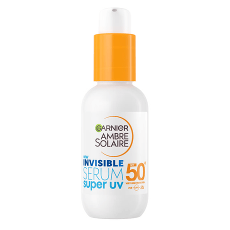 Look Alyfe Garnier Ambre Solaire Super UV Invisible Serum SPF50+ Sunscreen - 30ml