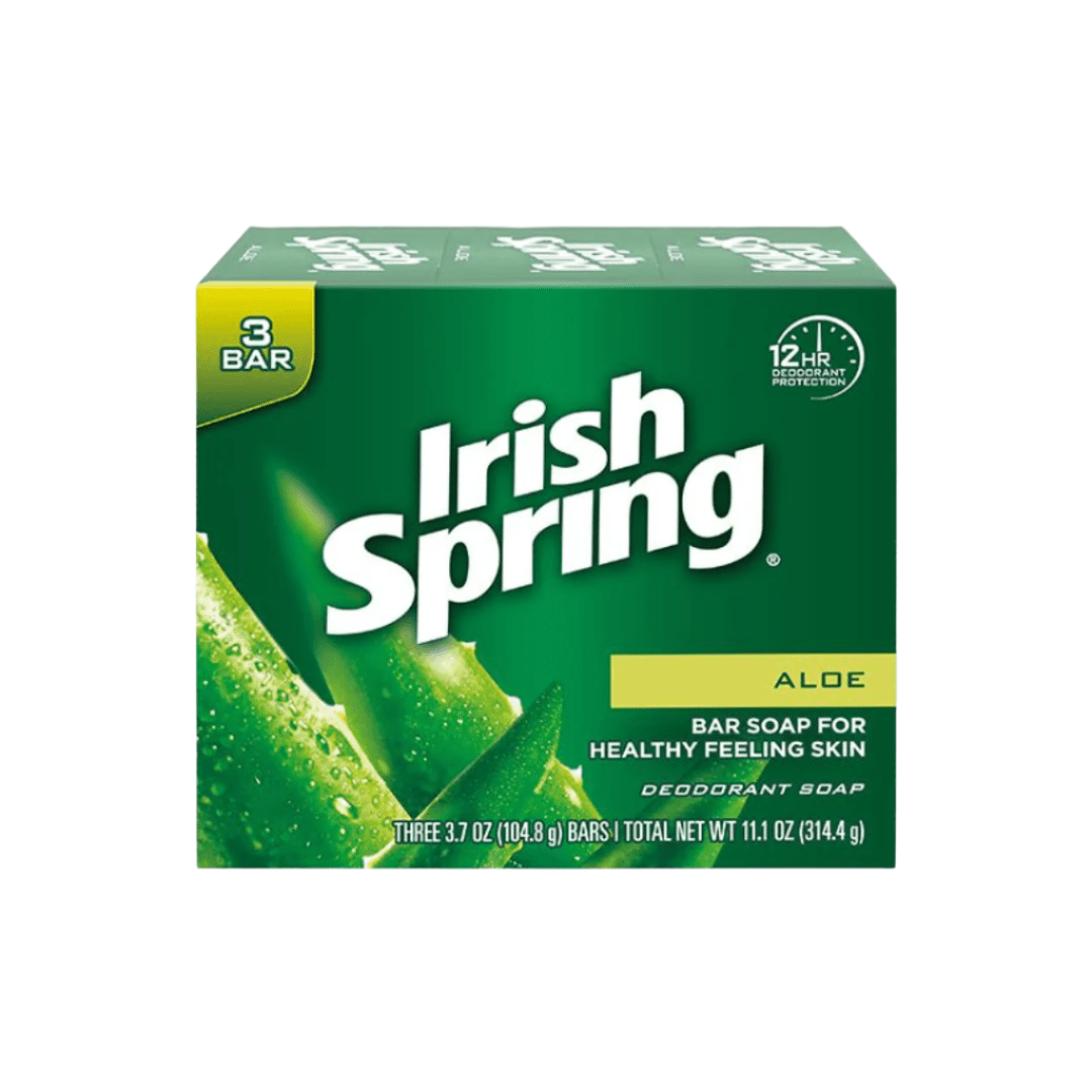 Look Alyfe Irish Spring 3-Pack Aloe Deodorant Bar Soap - 100g