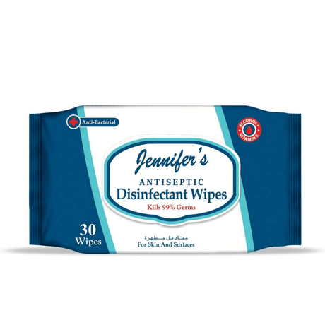 Look Alyfe Jennifer's Antiseptic Disinfectant Wipes - 30 Pieces