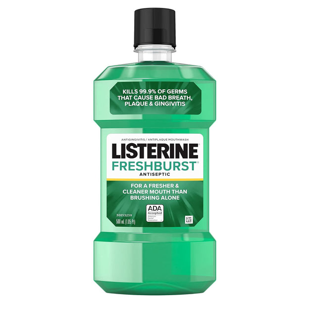 Look Alyfe Listerine Fresh Burst Antiseptic Mouthwash for Bad Breath - 500ml