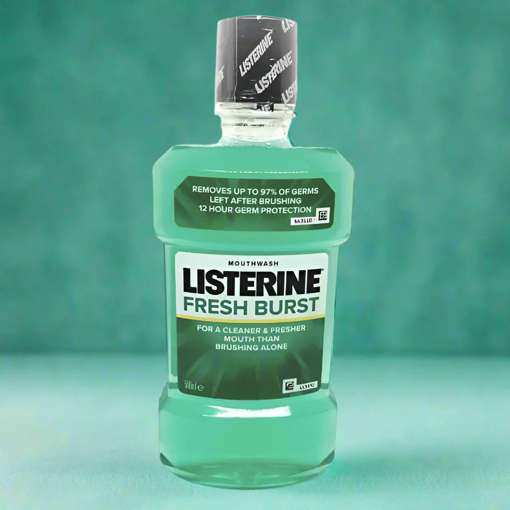 Look Alyfe Listerine Fresh Burst Antiseptic Mouthwash for Bad Breath - 500ml