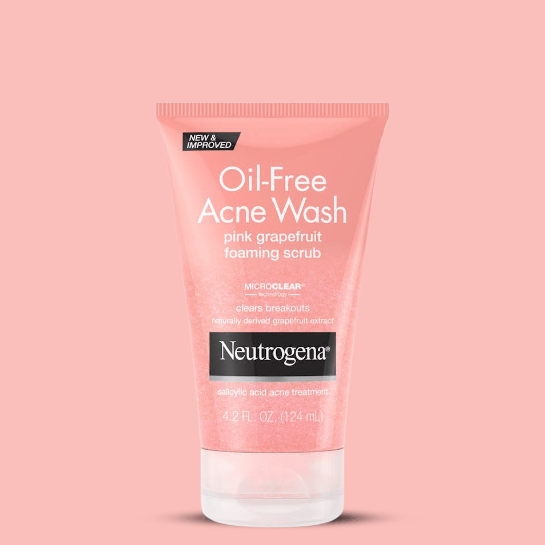 Look Alyfe Neutrogena Oil-Free Acne Wash Pink Grapefruit Foaming Scrub - 124ml