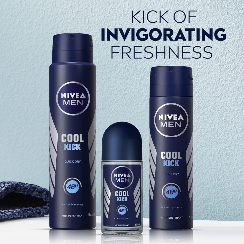 Look Alyfe Nivea Men Cool Kick Anti-Perspirant Deodorant Spray - 150ml