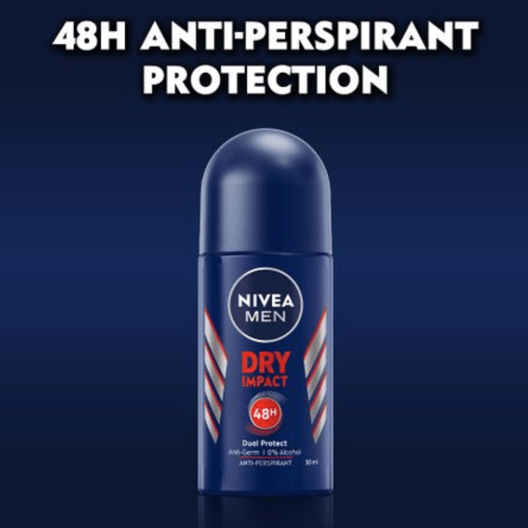 Look Alyfe Nivea Men Mini Dry Impact Antiperspirant Roll-On - 25ml/50ml