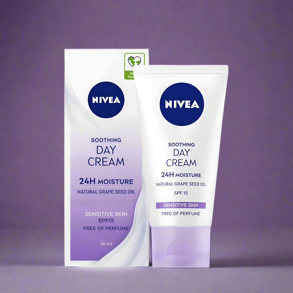 Look Alyfe Nivea Soothing Day Cream For Sensitive Skin with SPF 15 - 50ml