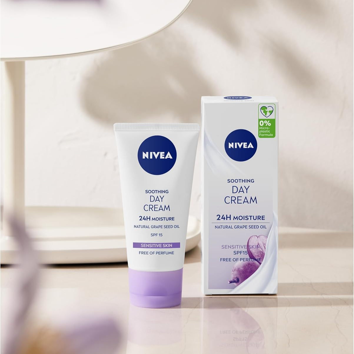 Look Alyfe Nivea Soothing Day Cream For Sensitive Skin with SPF 15 - 50ml