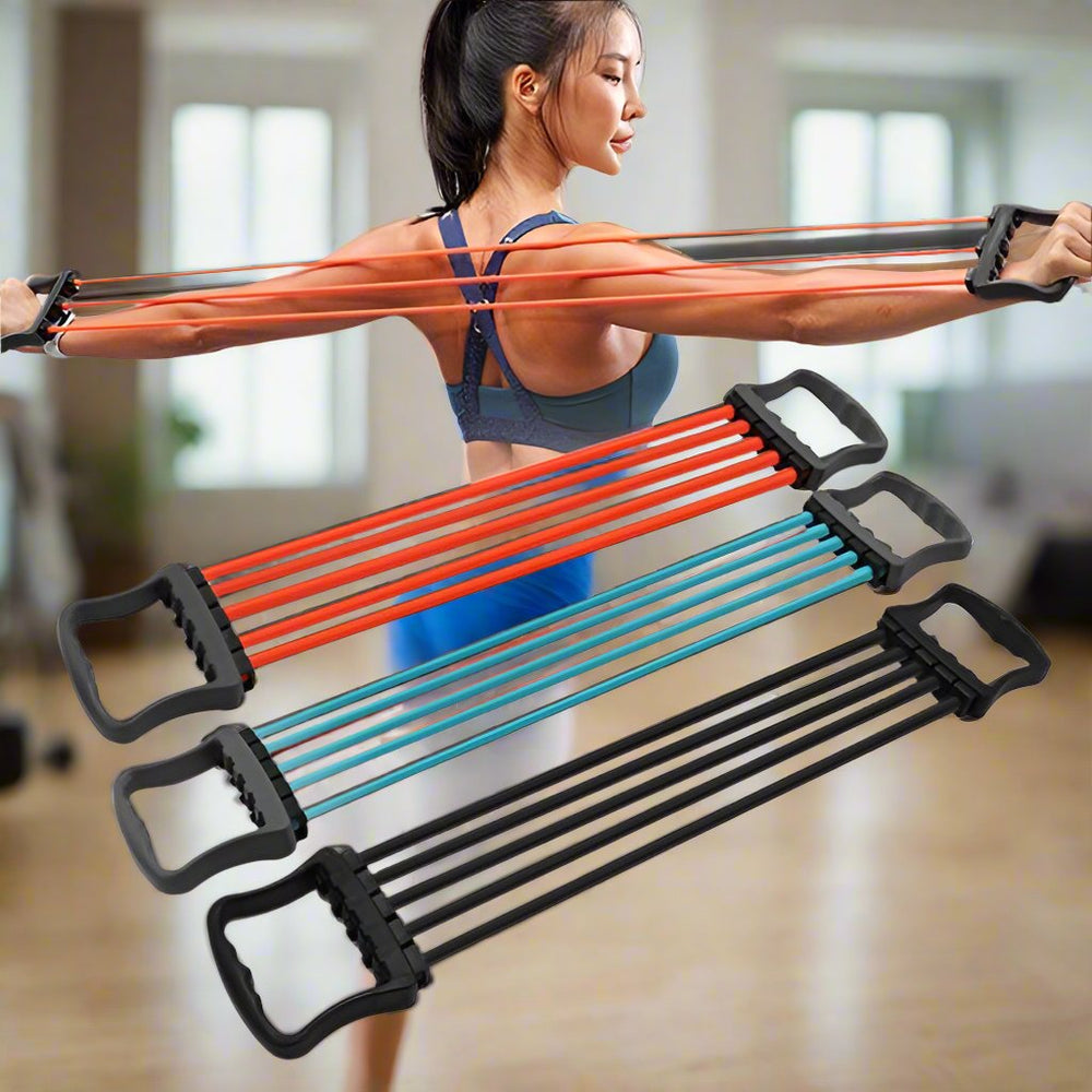 Spring Chest Pull Buy Proesce Adjustable 5-Spring Chest Expander Pull Strap | Shop ...