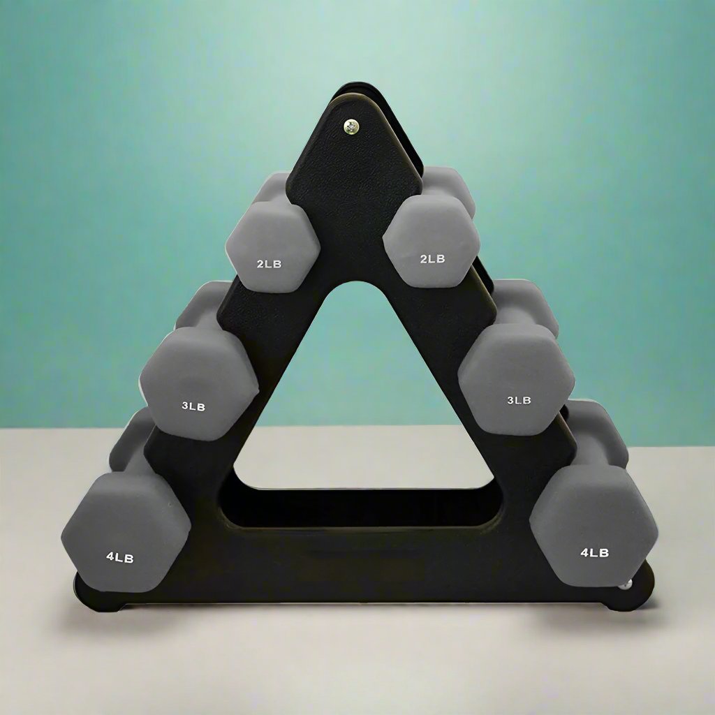 Look Alyfe Proesce Neoprene 3-Tier Dumbbell Rack Stand - LKDB-203