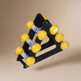 Look Alyfe Proesce Neoprene 3-Tier Dumbbell Rack Stand - LKDB-203