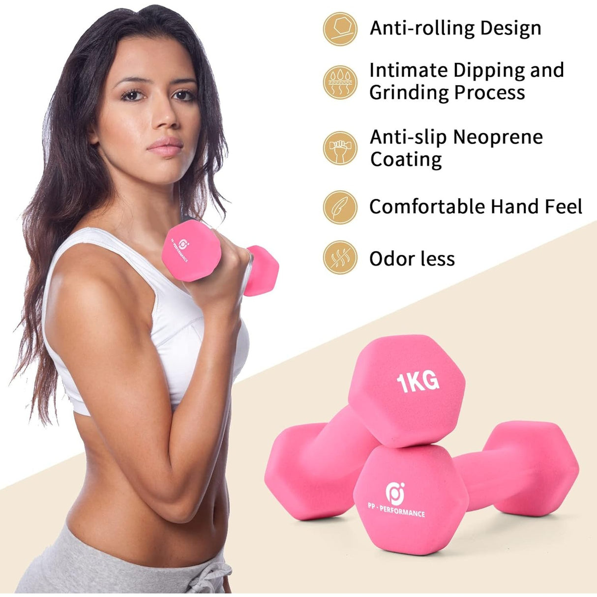 Look Alyfe Proesce Neoprene Dumbbell Pair - LKDB-504A