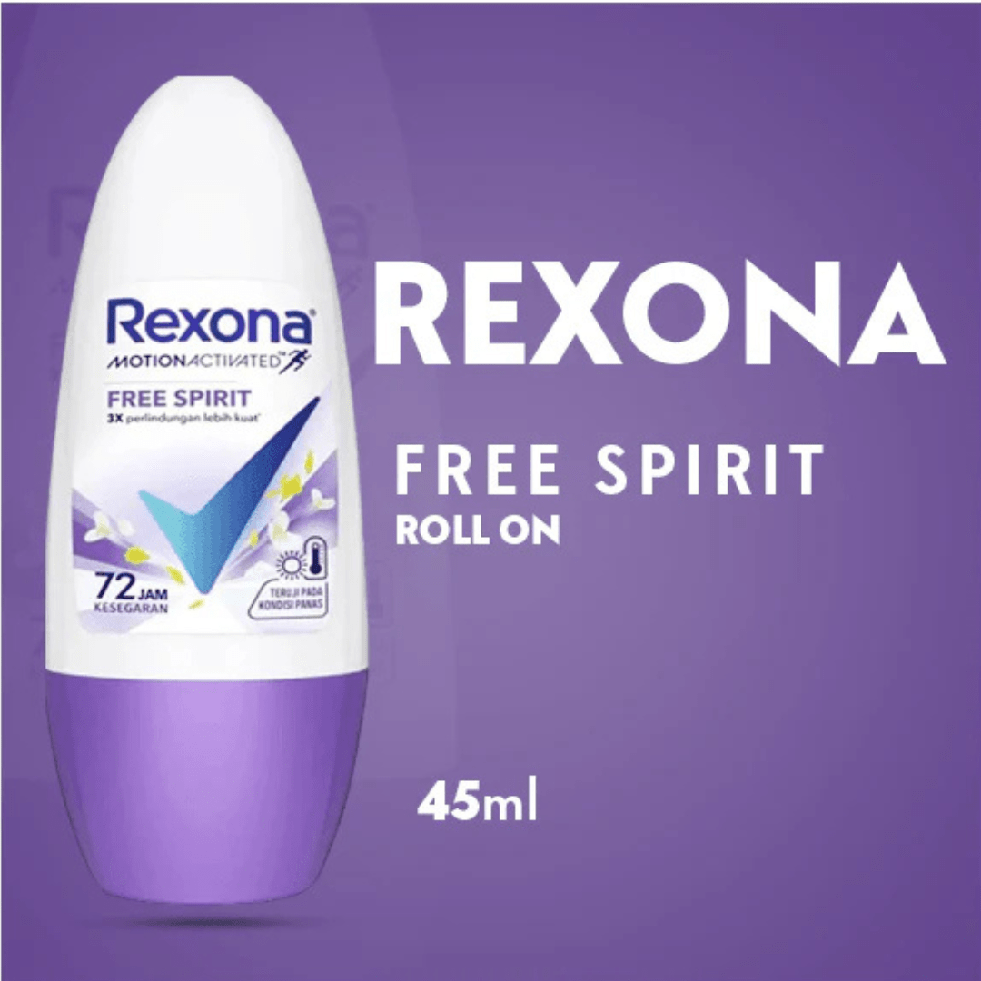 Look Alyfe Rexona Motion Activated Free Spirit Antiperspirant Roll-on Deodorant - 45ml