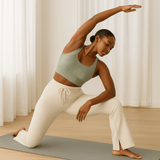 Look Alyfe RibFlex Halter-Neck Flared Lounge Pants