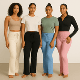 Look Alyfe RibFlex Halter-Neck Flared Lounge Pants